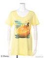 ミッキーフルーツオレンジプリントチュニックTシャツ/Light Yellow