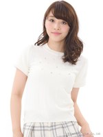 袖フェイクファーミニケーブルＰＯ/ベージュ