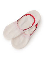 履き口ボーダーソックス/ホワイト(001)