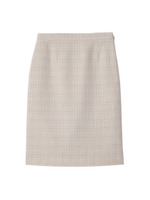 [S]ブライトスラブツイードスカート/ホワイト(402)