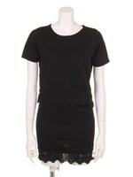 【ANAP】エンボス加工×レースSET UP/O.WHT