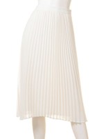 プリーツシフォンSK/オフホワイト