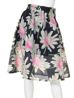 【Chille anap】シースルーチェック大花SK/NVY