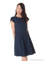 シャドーストライプワンピース/カーキ