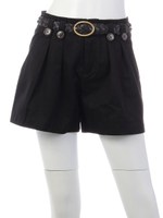 綿ピーチフレアキュロット/BK