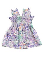 【Omekashi】花柄Babyワンピース/パープル