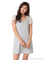 クリアフラワービジューOP/オフホワイト