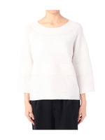 ドットボーダーニット/ブルー(092)