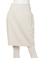 バックラッフルタイトスカート/ベージュ