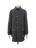 ヘリンボーンパイル コート/チャコールグレー(214)