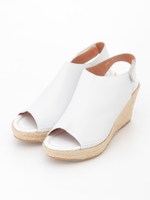 【本革】ジュート巻きサンダル/ブラック