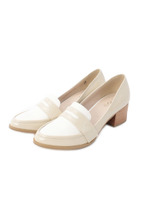 コンビ太ヒールローファー/ブラック(019)