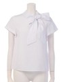 マヌエラリボンブラウス/オフホワイト
