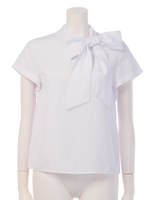 マヌエラリボンブラウス/オフホワイト