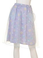 CANDY HEART HEARTS SKIRT/LAVENDER