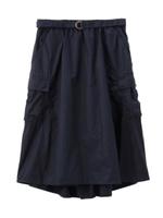 FLORENT ミディ丈ミリタリースカート/ネイビー(093)