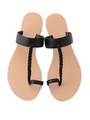 Tストラップトングサンダル/BLACK