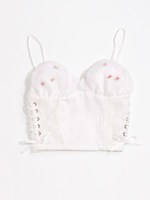 WP twinkle ribbonビスチェ/WHT