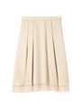 [L]レイヤード風ミモレ丈プリーツスカート/ナチュラル(050)