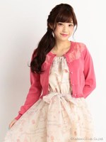 【LIZ LISA】肩スケレースカーディガン/ホワイト