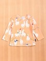 アルパカプリントAラインTシャツ/オレンジ