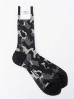 カモフラージュジャカードソックス/ブラウン(522)