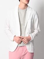 コットンリネンジャケット/ホワイト(002)