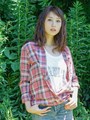 シルクネップ チェック2WAYカシュクールシャツ/アイボリー