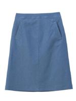 ストレッチデニムトラペーズスカート/ブルー(092)