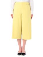 ストレッチワイドパンツ/レモンイエロー(031)