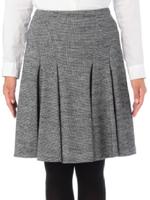 ハイウエストプリーツフレアスカート/グレー(219)