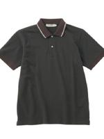 ベーシック鹿の子ポロシャツ/チャコールグレー(014)