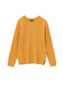 ホールガーメントクルーネックニット/マスタード(033)