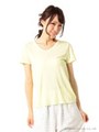UネックTシャツ/ピンク系
