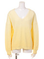 VネックグラデーションニットTOPS/YELLOW