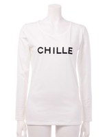 【chille anap】CHILLEロゴロングTシャツ/BK
