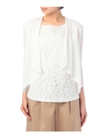 グロッシーカーディガンニット/ホワイト(001)