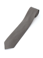 ステファノ・カウ・ジャガード ネクタイ/ブラック(419)