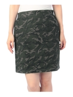 スラブストレッチスカート/カーキ(127)