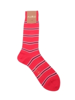 ボーダーソックス/ベビーピンク(371)