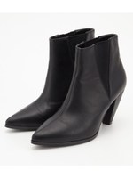 ポインテッドサイドゴアショートブーツ/BLK