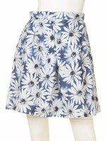 マーガレットジャガードタックスカート/ダスティ