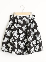 ローズパターンスカパン/グリーン柄