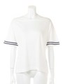EMBROIDERY FOOTBALL TEE/WHITE
