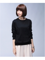 GIZAコットン クルーネックニットプルオーバー/オフホワイト(003)