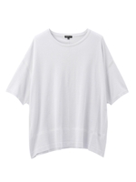 [L]ラメラインボリュームニット/グレー(012)