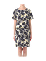 [S]ボタニカルプリントワンピース/イエロー系(131)