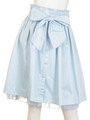 【美人百花4月号掲載】リボンスカート/ブルー