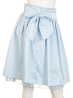 【美人百花4月号掲載】リボンスカート/ブルー