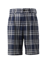 インディゴ先染めチェックショートパンツ/ネイビー(293)